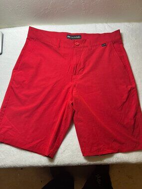 Travis Mathew Red Men’s Shorts